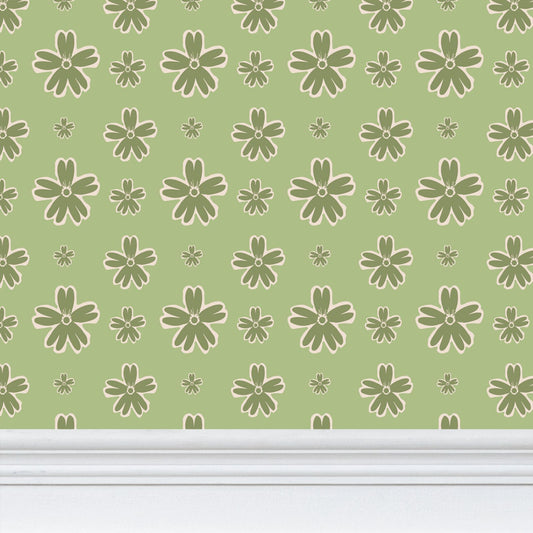 COASTAL FLOWERS APPLE GREEN COLLECTION