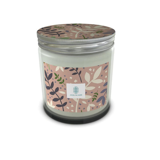 Trailing Leaves Candle in Pink