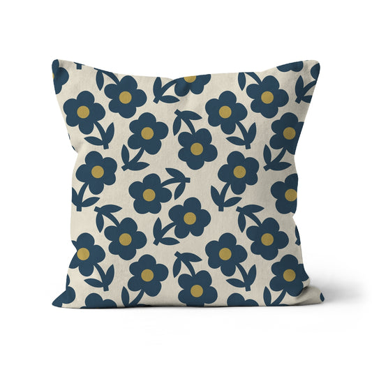 NAVY PAPER DAISY Cushion