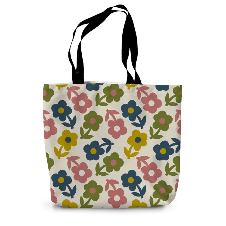 MULTI PAPER DAISY Canvas Tote Bag