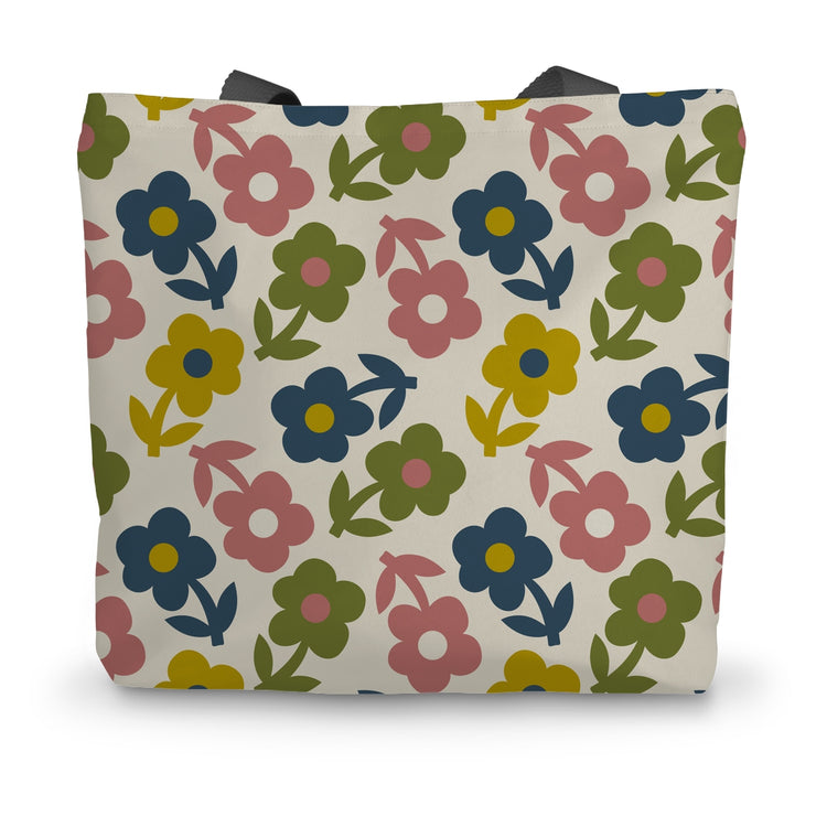 MULTI PAPER DAISY Canvas Tote Bag