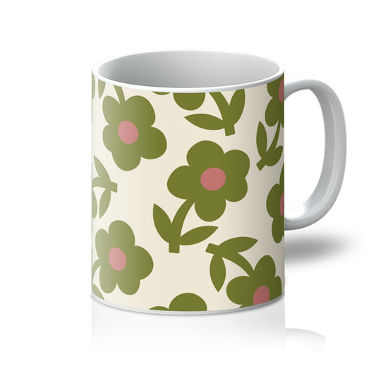 OLIVE PAPER DAISY Mug