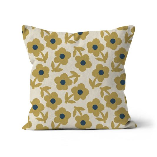 MUSTARD PAPER DAISY Cushion